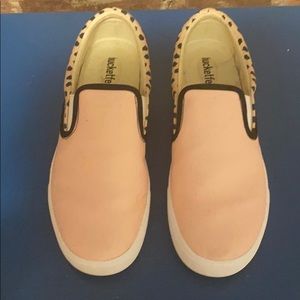 Bucketfeet Pale Pink and Spots Slip on Sneaker
